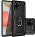 Galaxy A42 5G Case with Screen Protector, Black Military Grade 16ft Drop Tested Cover with Magnetic Kickstand