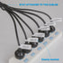 70 PCS Reusable Cable Ties with Hook and Loop, Adjustable Cable Management Wire Ties & 10 PCS Cable Labels, Black+White