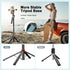 KONPCOIU 71"" 1 Extendable Phone Tripod, Selfie Stick Vlog Tripod Stand Quadrapod with All in Phone Clip, Travel Holder