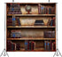 BELECO 6x6ft Fabric Vintage Bookshelf Backdrop Library Books Antique Book Racks School Bookcase Backdrop