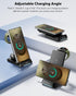 KPON 3 1 S26/S25/S25 Ultra/S24/Z in Charging Station for Samsung, Wireless Charger for Thick Cases, Foldable Phone