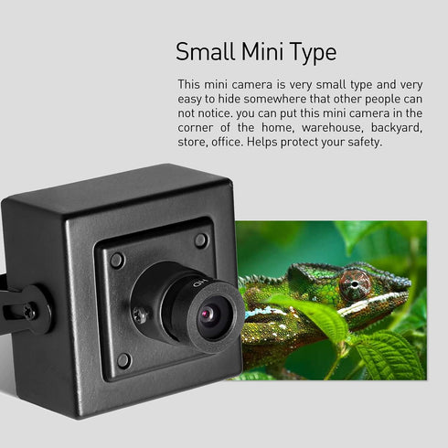 REVOTECH HD 3MP Mini IP Camera - Indoor 1296P Security Camera with P2P Remote View, H.265 20fps (I706 Black)