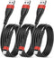 OIITH 3 Pack MFi Certified 3 Ft iPhone Charger Cable, Fast 2.4A Lightning USB Cord for iPhone