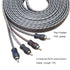 RCI417 100% 17ft 4 RECOIL Oxygen Free Copper Channel RCA Audio Cable Twisted Pair with Noise Reduction, Speaker