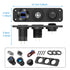 12V USB Outlet Boat Accessories, PD3.0 Dual QC3.0 USB Ports Aluminum Car Charger with Voltmeter and 150W Cigarette
