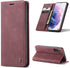 Kowauri Flip Case for Galaxy S21, Leather Wallet Case with Card Slot & Magnetic Closure for Samsung Galaxy S21 5G (Wine
