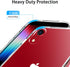 JJGoo Compatible with iPhone XR Case, Clear Transparent Shockproof Phone Case, Slim Anti-Scratch Hard PC Cover