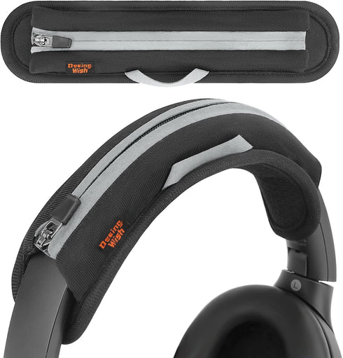 Design Wish Universal Replacement Headphone Headband Cover, Compatible with Sony, Bose, Beats, JBL (Black)