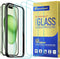 ArmorSuit 3 Pack Glass Screen Protector for iPhone 15 Plus, MilitaryShield Case Friendly with Alignment Tool