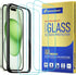 ArmorSuit 3 Pack Glass Screen Protector for iPhone 15 Plus, MilitaryShield Case Friendly with Alignment Tool