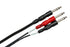 Hosa STP-201 Insert Cable, 1/4 Inch TRS to Dual 1/4" TS, 3.3 Feet