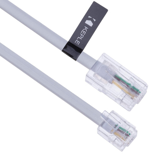 Keple 3m RJ11 to RJ45 Cable Phone Telephone Cord RJ11 6P4C to RJ45 8P8C Connector Plug Cable (White)