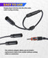 SCUARI 1 2 Car Antenna Adapter,Antenna Adapter for Car Stereo,Car Accessories Male to Female Y Antenna Cable,Radio