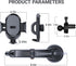 YYTQP 360 Suction Cup-Type Center Console Navigation Bracket, Rotating Hands-Free Car Mobile Phone Mount, Automobile