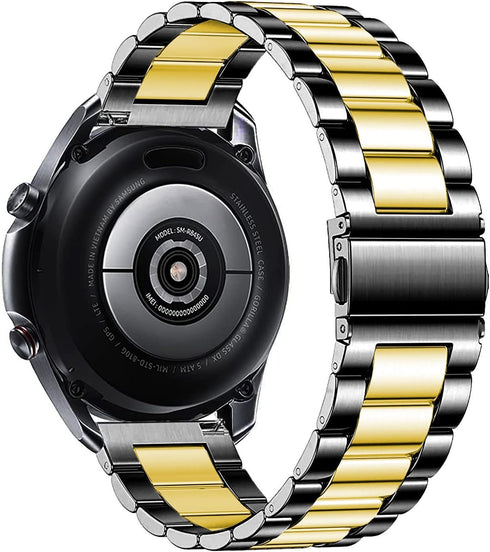22mm Stainless Steel Metal Replacement Strap for Samsung Galaxy Watch 46mm / Galaxy 3 45mm & Huawei Watch GT5