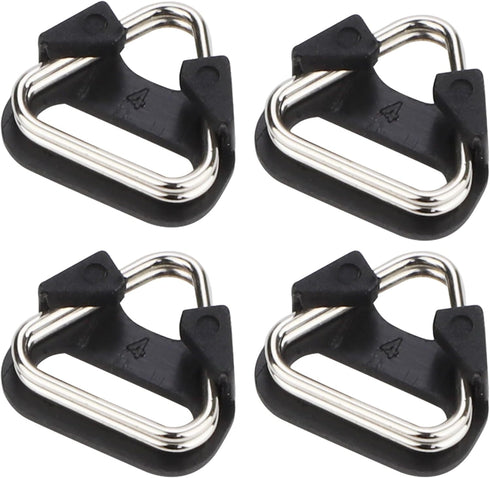 (2 Camera Strap Hook Triangle Split Ring Compatible with Sony Fuji DSLR Mirrorless Camera W/Round Eyelet Pair)