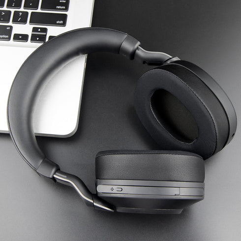 SOULWIT Cooling Gel Earpads Replacement for Jabra Evolve2 85 UC/Evolve 2 85 MS, Noise Isolation Foam Ear Pads - Black