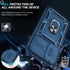 LeYi Galaxy A15-5G Case: Military-Grade Shockproof, Blue, with 2 Tempered Screen Protectors & Credit Card Holder.
