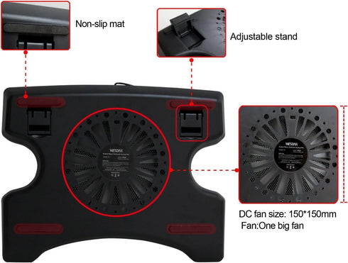 SANOXY Compact 2 USB Port Laptop Cooling Cooler Pad