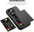 Nvollnoe for iPhone 14 Pro Case with Card Holder, Heavy Duty Protective Dual Layer Shockproof Hidden Card Slot Slim