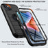 for iPhone 14 Plus Case with Belt Clip Holster,Built-in Screen Protector,Heavy Duty Shockproof Drop Protection Military Grade Rugged Phone Cover with Kickstand for Apple 14 Plus 6.7“ (Black)