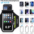 Cell Phone Running Armband with Zipper Pocket Case for iPhone 16 Pro Max/15/14/13/12/11 Pro Max, Sweatproof Arm Band