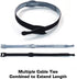 Reusable Cable Ties, 1/2" x 8" for Cable Management, 60 Pack (Black)