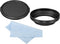 PATIKIL 67mm Lens Hood, Wide Angle Matte Surface, Anti-reflective Inside Hood with Cap, Black
