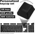 MECCANIXITY 108 Keys Pudding Keycaps Set, OEM Profile 60 Percent ABS for Mechanical Keyboard Layout (Black)