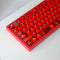 114 Keys Transparent Keycaps, PC Cherry Profile Red Crystal Keycap Set for Cherry MX Switches Mechanical Keyboard