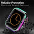 Compatible Apple Watch Case 44mm SE SE2, Bling Crystal Diamonds Bumper Cover for Women, Hard PC Frame