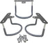 Skywin Rubberized Under Desk Laptop Mount, 3 Racks in 1 Set to Hold Under Desk Laptop Holder Organizer Rack (Laptop Not