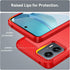 Moto G 5G 2023 Phone Case with HD Screen Protector, Fashion Shock-Absorption Flexible TPU Bumper, Red