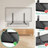 WALI Sound Bar Mount Bracket for Mounting Above or Under TV, Adjustable 3 Angled Extension Arm, Fits Most 23 to 65 Inch