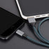 Sundix 3Pack 9ft Nylon Braided iPhone Charger Cable, Compatible with iPhone 14/13/12/11/XS/XR/8/7 and More.