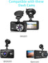 Glucrean 2 Dash Cam Mount Compatible with ORSKEY/BOOGIIO/Apexcam/Ajvvf Dashcam, Suction Cup Mount Easy to Install