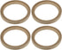 uxcell 4 Pcs Universal 6.5 Inch Speaker Subwoofer Mounting Spacer Rings, Solid Wood Beige