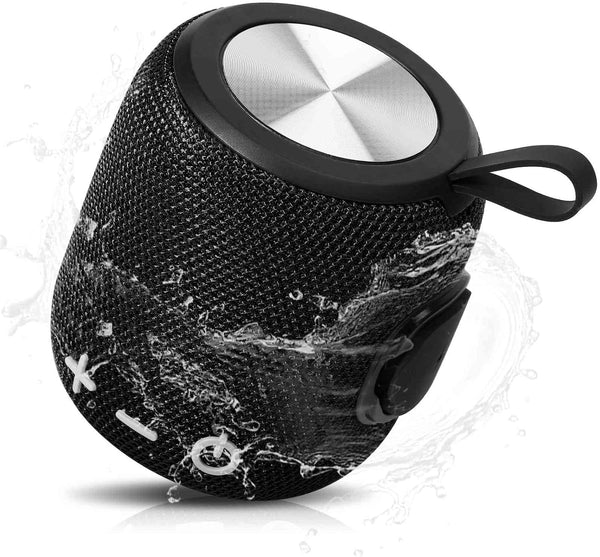 UrbanX Bluetooth Speaker: Powerful Stereo Sound, IPX7 Waterproof, True Wireless Stereo Pairing, Portable Design - Black