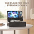 Pezin & Hulin Wooden Charging Station, Bedside Nightstand Tray, with Spacious Drawer, Felt Pads for Phones, Watch, Idea