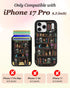 Shorogyt 17 5 17Pro, for iPhone Pro Case Wallet - Fits Cards, Compatible with Magsafe Detachable Magnetic Credit Card