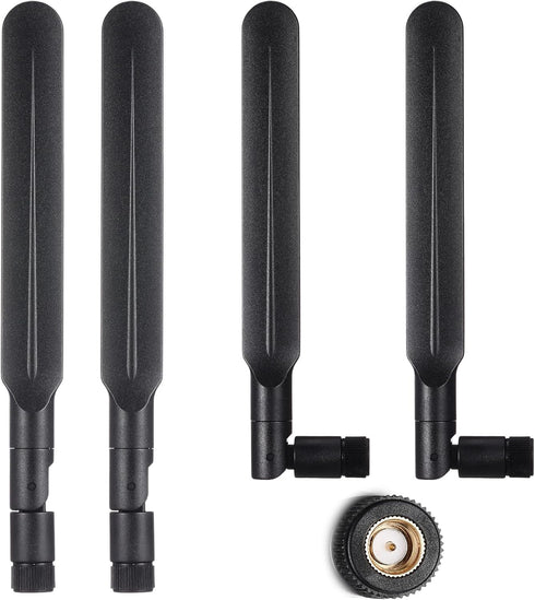 Kingdder 4 Pcs 4G WiFi Antenna 4G LTE Antenna with SMA Male Paddle