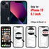 Vanxiliiy 13 13 6.1" Compatible with iPhone Case with Stand, Premium Slim Liquid Silicone Phone Cases for iPhone