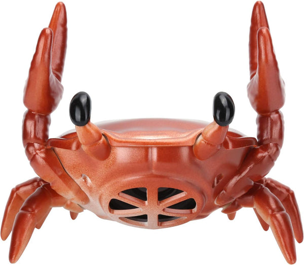 GOWENIC 2 in 1 Portable Speaker, Crab Shape Bracket, 360 Degree Surround Sound Speaker for Desktop (Red)