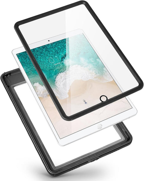 AICase iPad Pro 10.5 IP68 Waterproof Case, 360 Degree Protective Ultra Slim Thin Dust/Snow Proof, Black