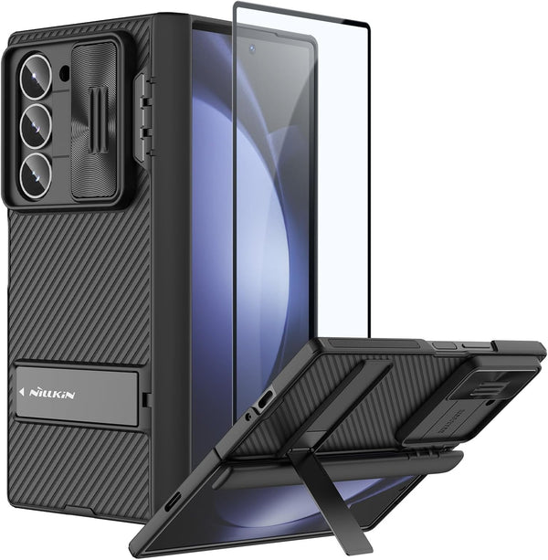 Nillkin for Samsung Galaxy Z Fold 6 Case, Kickstand & Hinge Protection, Glass Screen Protector, CamShield Pro