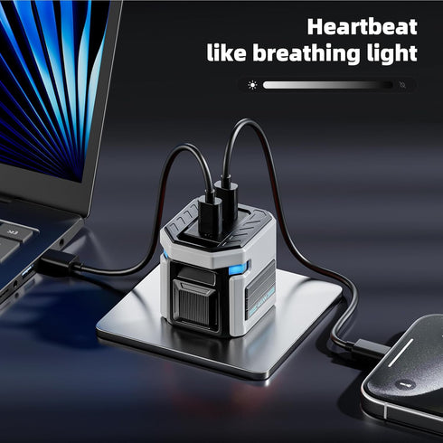 ORAODA 45W 90 17/16/15 S26/S25 Max GaN Fast Charging, USB C Charger Block, Dual Type-C Ports, Foldable Plug, Compact