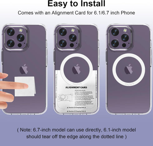 Universal MagSafe Ring, 5 PCS Magnetic Adapter Ring for iPhone 15/14/13/12 Pro Max, Galaxy S23/S22