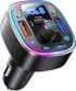 LENCENT Bluetooth 5.4 Car Adapter FM Transmitter 54W Fast Charging, Dual Mics, HiFi