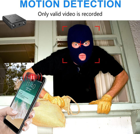 Smallest Wireless Wifi Camera, HD1080P Battery Spy Camera, Mini Nanny Cam for Inside Home