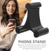 AGFELO Triangle Desktop Phone Holder Stand for Cellphone and Tablet, Black Triangular Desk Mount Rack for Mobile